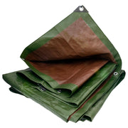 Green/Brown L-Grade Tarpaulin 8m x 12m - Hardware > Hardware Accessories > Tarps Tarpaulins