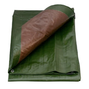 Green/Brown L-Grade Tarpaulin 3m x 3m - Hardware > Hardware Accessories > Tarps Tarpaulins