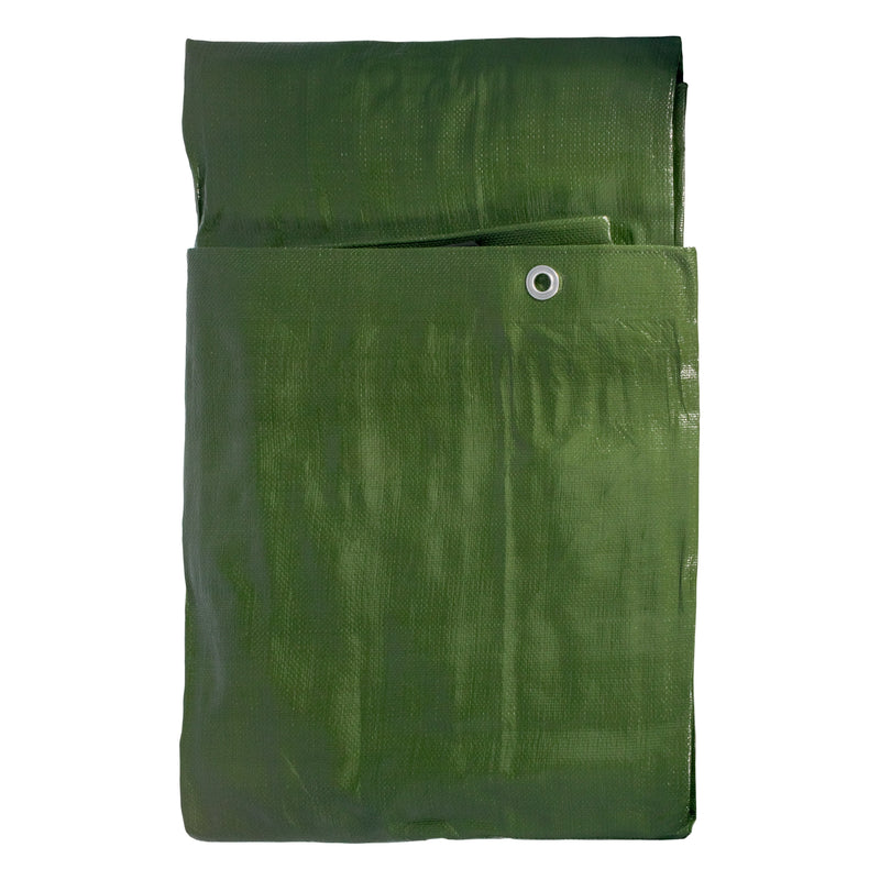 Green/Brown L-Grade Tarpaulin 5m x 8m - Hardware > Hardware Accessories > Tarps Tarpaulins