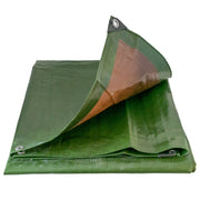 Green/Brown L-Grade Tarpaulin 5m x 6m - Hardware > Hardware Accessories > Tarps Tarpaulins
