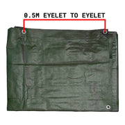 Green/Brown L-Grade Tarpaulin 1.5m x 2m - Hardware > Hardware Accessories > Tarps Tarpaulins