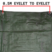 Green/Brown L-Grade Tarpaulin 8m x 12m - Hardware > Hardware Accessories > Tarps Tarpaulins