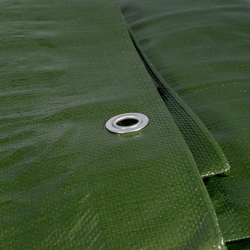 Green/Brown L-Grade Tarpaulin 5m x 6m - Hardware > Hardware Accessories > Tarps Tarpaulins