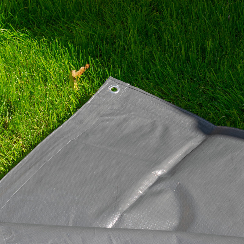 Grey L-Grade Tarpaulin 3m x 4m - Hardware > Hardware Accessories > Tarps Tarpaulins
