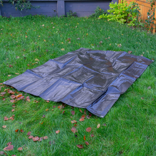 Black/Silver L-Grade Tarpaulin 5m x 6m - Hardware > Hardware Accessories > Tarps Tarpaulins