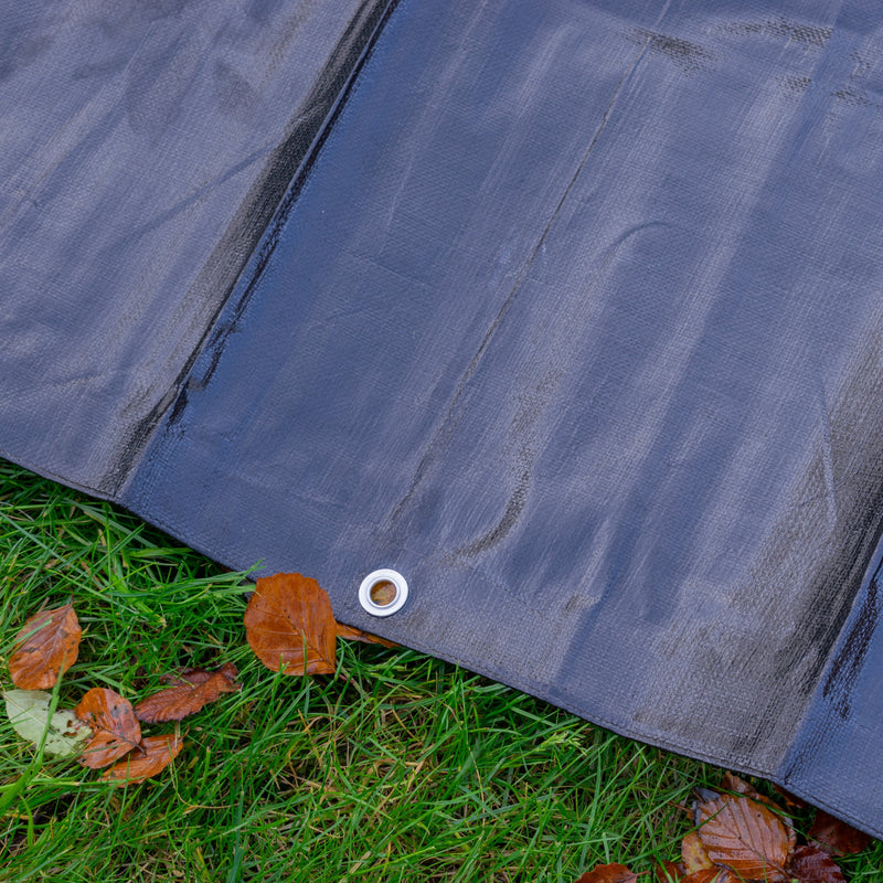 Black/Silver L-Grade Tarpaulin 8m x 12m - Hardware > Hardware Accessories > Tarps Tarpaulins