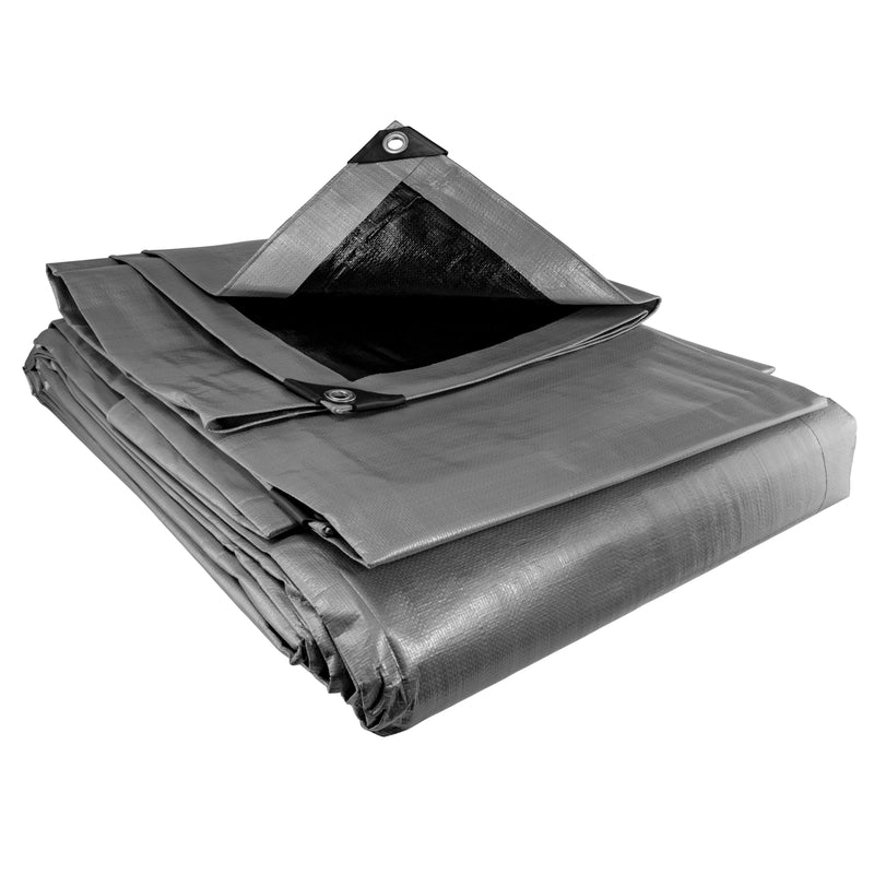 Silver XL-Grade Tarpaulin 3m x 3m - Hardware > Hardware Accessories > Tarps Tarpaulins