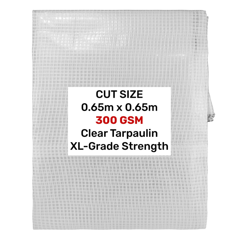 Clear XL-Grade Tarpaulin 0.65m x 0.65m - Hardware > Hardware Accessories > Tarps Tarpaulins