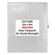 Clear XL-Grade Tarpaulin 2m x 4m - Hardware > Hardware Accessories > Tarps Tarpaulins
