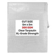 Clear XL-Grade Tarpaulin 5m x 5m - Hardware > Hardware Accessories > Tarps Tarpaulins