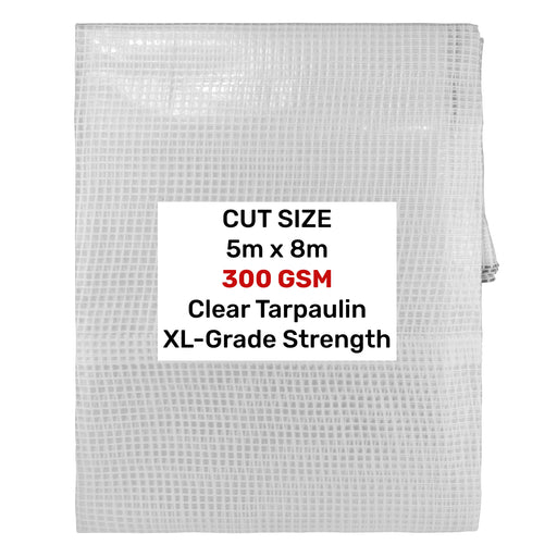 Clear XL-Grade Tarpaulin 5m x 8m - Hardware > Hardware Accessories > Tarps Tarpaulins