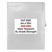 Clear XL-Grade Tarpaulin 6m x 10m - Hardware > Hardware Accessories > Tarps Tarpaulins