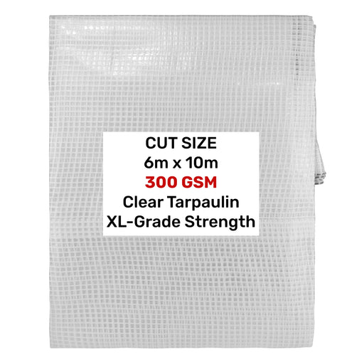 Clear XL-Grade Tarpaulin 6m x 10m - Hardware > Hardware Accessories > Tarps Tarpaulins