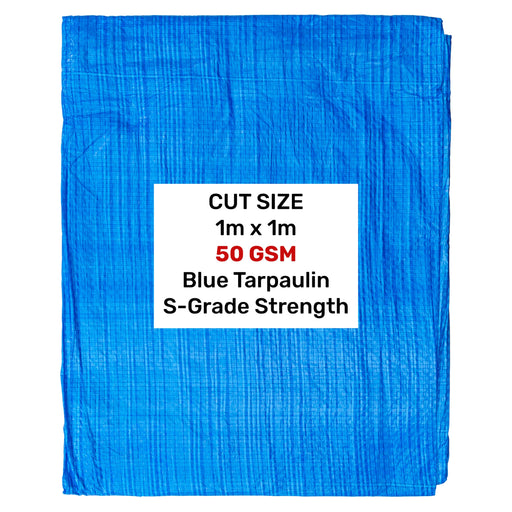 Blue S-Grade Tarpaulin 1m x 1m - Hardware > Hardware Accessories > Tarps Tarpaulins