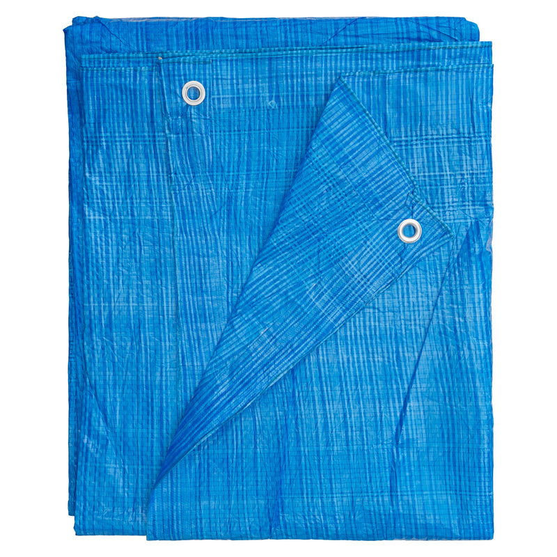 Blue S-Grade Tarpaulin 4m x 4m - Hardware > Hardware Accessories > Tarps Tarpaulins