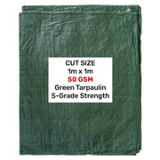 Green S-Grade Tarpaulin 1m x 1m - Hardware > Hardware Accessories > Tarps Tarpaulins