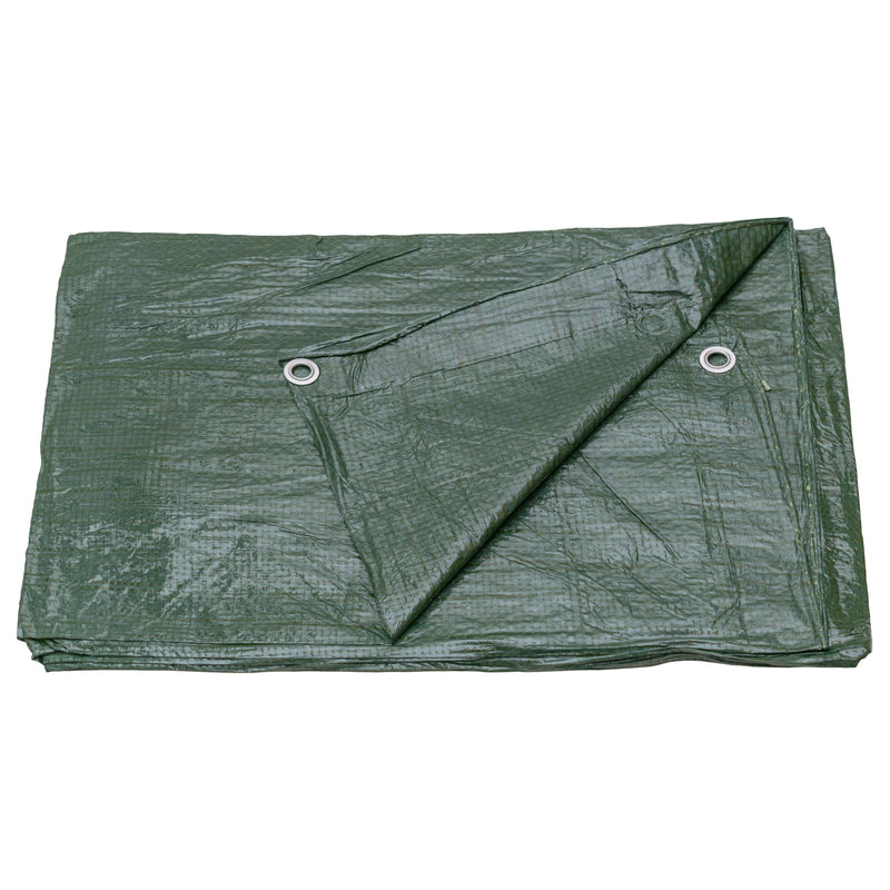 Green S-Grade Tarpaulin 5m x 5m - Hardware > Hardware Accessories > Tarps Tarpaulins