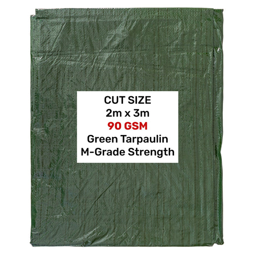 Green M-Grade Tarpaulin 2m x 3m - Hardware > Hardware Accessories > Tarps Tarpaulins
