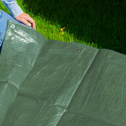 Green M-Grade Tarpaulin 1m x 1m - Hardware > Hardware Accessories > Tarps Tarpaulins