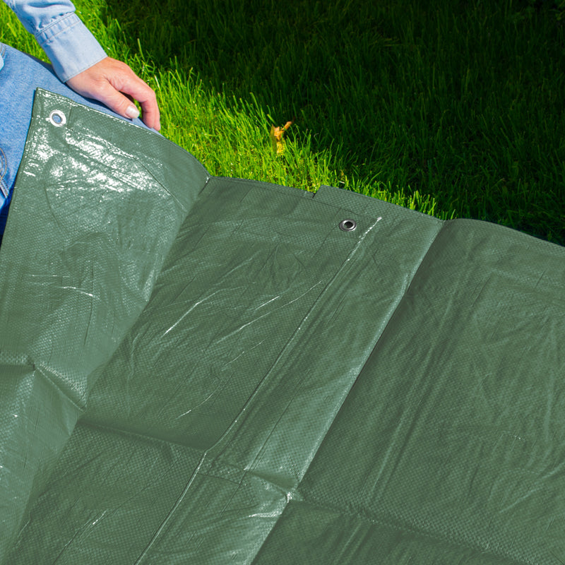 Green M-Grade Tarpaulin 1m x 1m - Hardware > Hardware Accessories > Tarps Tarpaulins