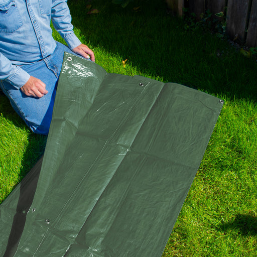 Green M-Grade Tarpaulin 4m x 6m - Hardware > Hardware Accessories > Tarps Tarpaulins
