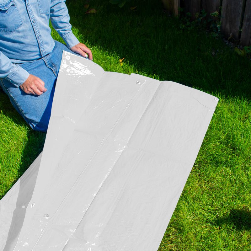 White M-Grade Tarpaulin 3m x 4m - Hardware > Hardware Accessories > Tarps Tarpaulins