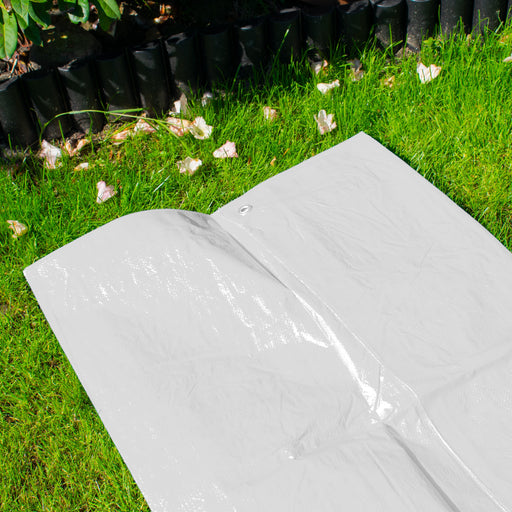 White M-Grade Tarpaulin 4m x 6m - Hardware > Hardware Accessories > Tarps Tarpaulins