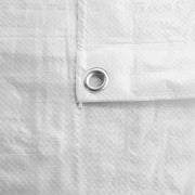 White M-Grade Tarpaulin 3m x 3m - Hardware > Hardware Accessories > Tarps Tarpaulins