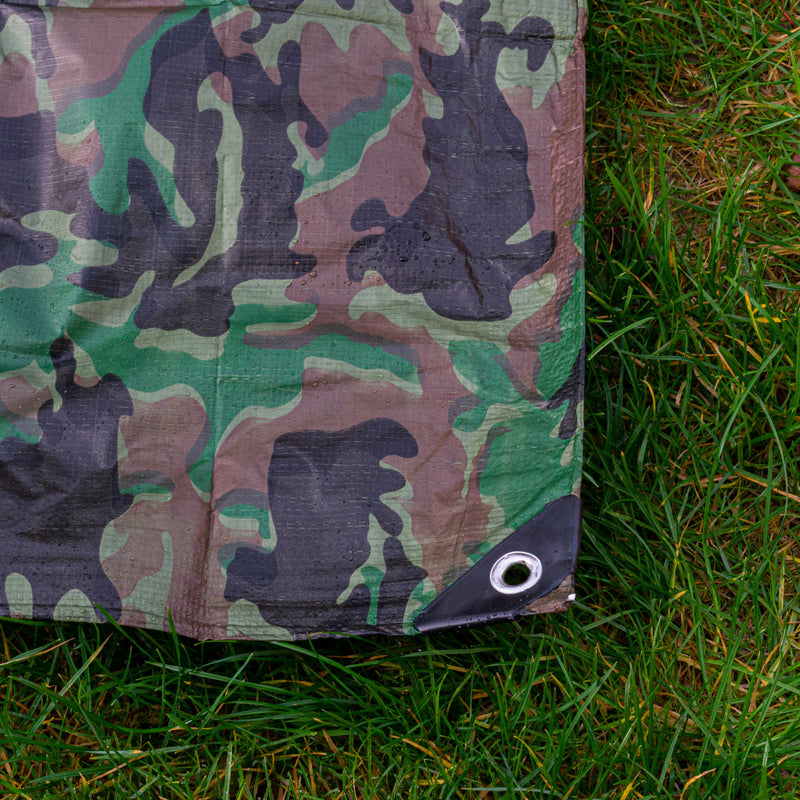 Camouflage M-Grade Tarpaulin 8m x 12m BRADAS - Hardware > Hardware Accessories > Tarps Tarpaulins