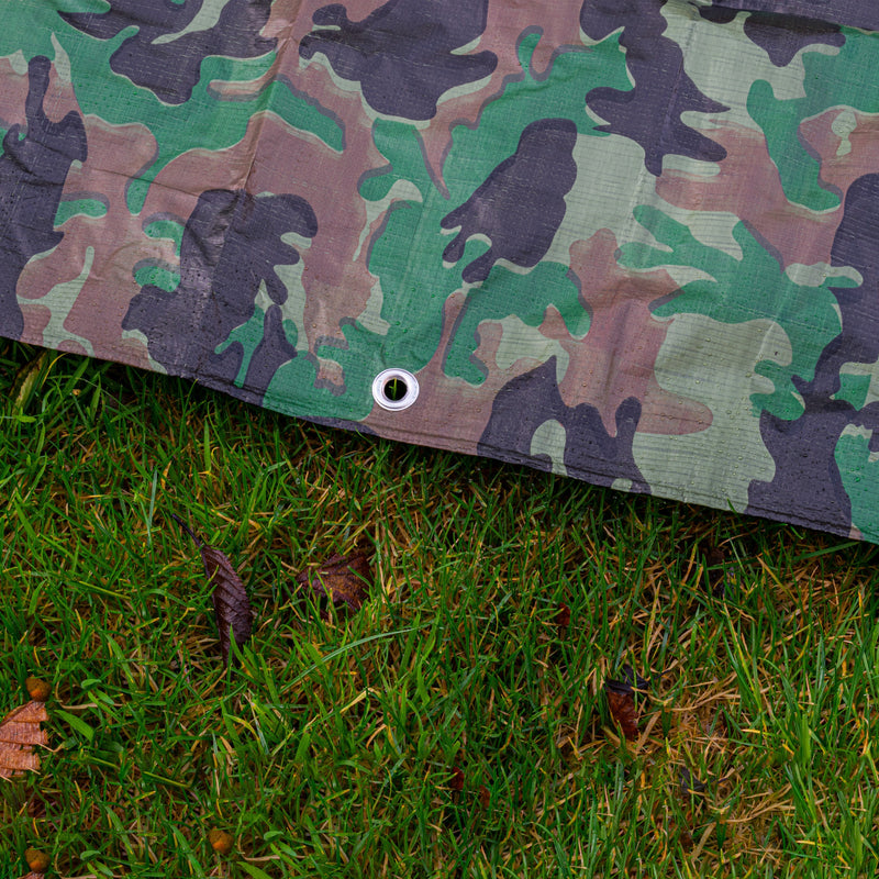 Camouflage M-Grade Tarpaulin 8m x 12m BRADAS - Hardware > Hardware Accessories > Tarps Tarpaulins