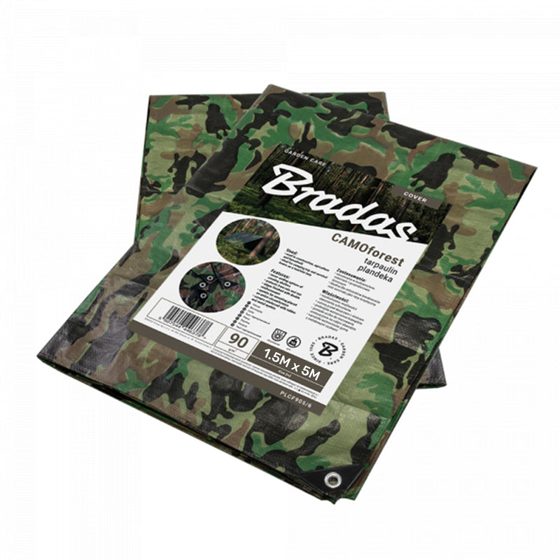 Camouflage M-Grade Tarpaulin 1.5m x 5m BRADAS - Hardware > Hardware Accessories > Tarps Tarpaulins