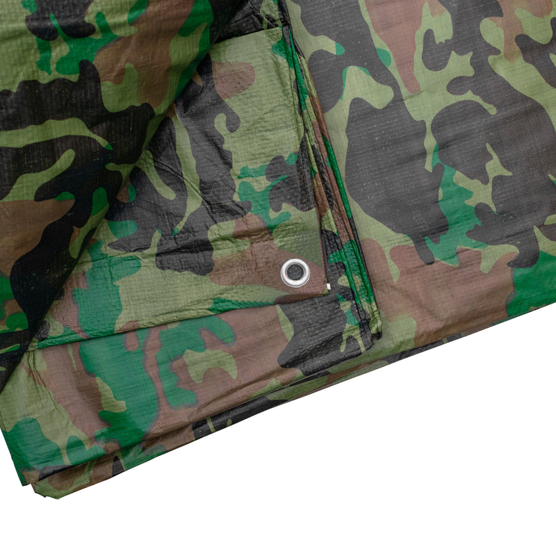 Camouflage M-Grade Tarpaulin 1.5m x 3m - Hardware > Hardware Accessories > Tarps Tarpaulins