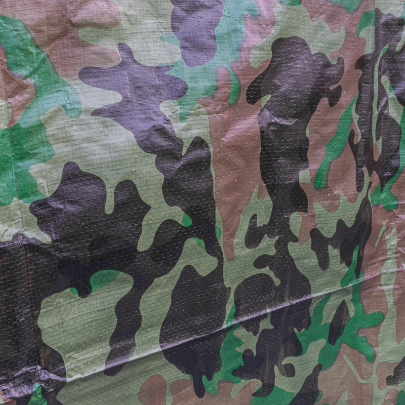 Camouflage M-Grade Tarpaulin 1m x 1m - Hardware > Hardware Accessories > Tarps Tarpaulins