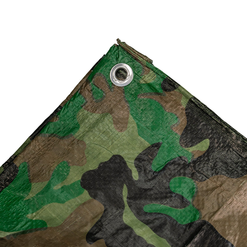 Camouflage M-Grade Tarpaulin 3m x 3m - Hardware > Hardware Accessories > Tarps Tarpaulins