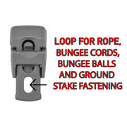 Tarp Clip Gray Slide Type Pack of 10 - Hardware > Hardware Accessories > Tarps Tarpaulins