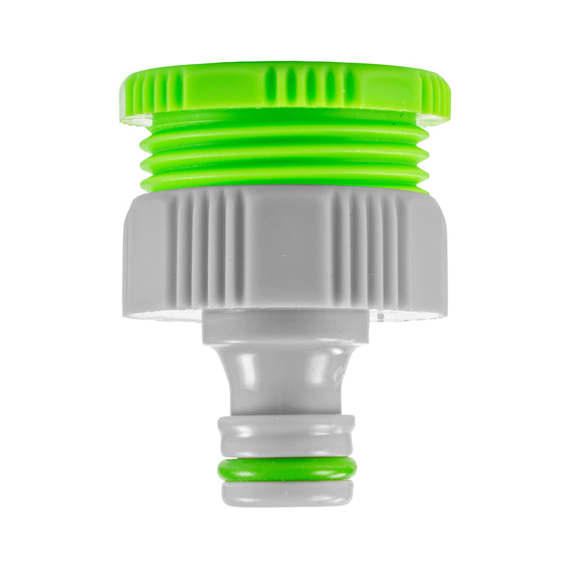 Female Tap Connector 3/4" or 1/2" BSP Female, Green/Gray - Home & Garden > Lawn & Garden > Watering & Irrigation > Garden Hose Fittings & Valves > Garden Hose Fittings Garden watering