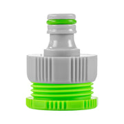 Female Tap Connector 1" or 3/4" BSP Female, Green/Gray - Home & Garden > Lawn & Garden > Watering & Irrigation > Garden Hose Fittings & Valves > Garden Hose Fittings Garden watering