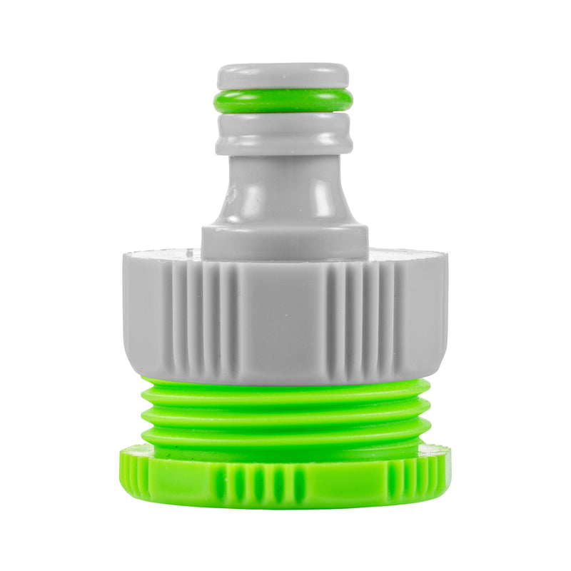 Female Tap Connector 1" or 3/4" BSP Female, Green/Gray - Home & Garden > Lawn & Garden > Watering & Irrigation > Garden Hose Fittings & Valves > Garden Hose Fittings Garden watering