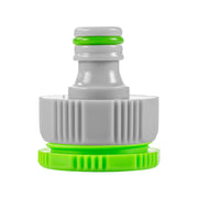 Female Tap Connector 3/4" or 1/2" BSP Female, Green/Gray - Home & Garden > Lawn & Garden > Watering & Irrigation > Garden Hose Fittings & Valves > Garden Hose Fittings Garden watering