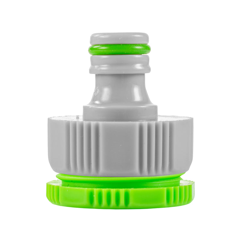 Female Tap Connector 1" or 3/4" BSP Female, Green/Gray - Home & Garden > Lawn & Garden > Watering & Irrigation > Garden Hose Fittings & Valves > Garden Hose Fittings Garden watering