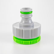 Female Tap Connector 1" or 3/4" BSP Female, Green/Gray - Home & Garden > Lawn & Garden > Watering & Irrigation > Garden Hose Fittings & Valves > Garden Hose Fittings Garden watering