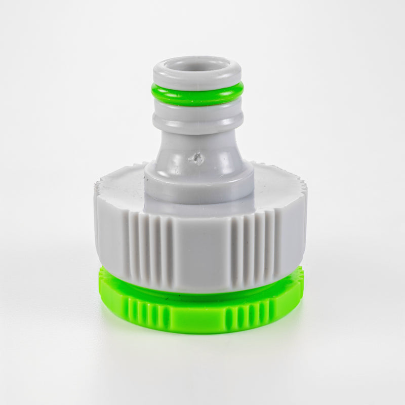 Female Tap Connector 1" or 3/4" BSP Female, Green/Gray - Home & Garden > Lawn & Garden > Watering & Irrigation > Garden Hose Fittings & Valves > Garden Hose Fittings Garden watering