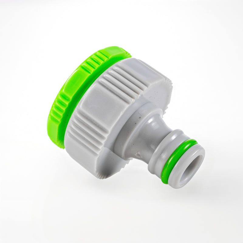 Female Tap Connector 3/4" or 1/2" BSP Female, Green/Gray - Home & Garden > Lawn & Garden > Watering & Irrigation > Garden Hose Fittings & Valves > Garden Hose Fittings Garden watering