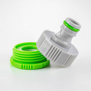 Female Tap Connector 3/4" or 1/2" BSP Female, Green/Gray - Home & Garden > Lawn & Garden > Watering & Irrigation > Garden Hose Fittings & Valves > Garden Hose Fittings Garden watering