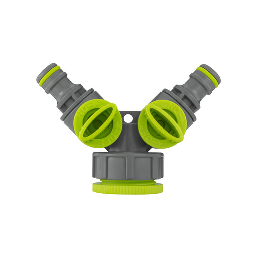 Wall Flange Kit 20mm MDPE - PP Bib Tap with Tap Splitter - Home & Garden > Lawn & Garden Tech Hose & Fittings