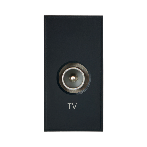 Caradok Screened TV Outlet 25x50, Black -