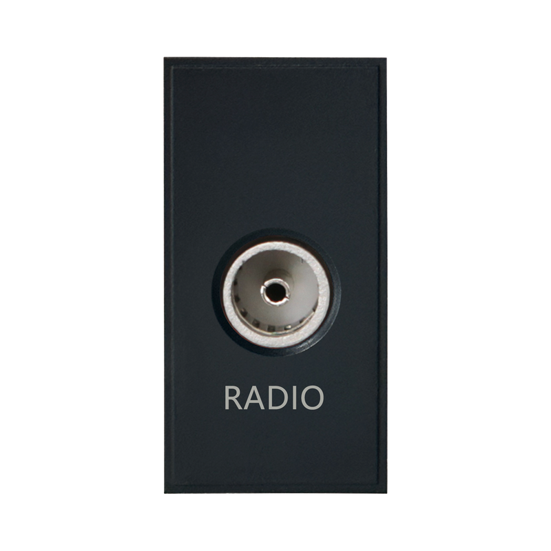 Caradok Radio Outlet 25x50, Black -