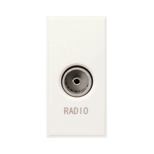 Caradok Radio Outlet 25x50, White - Caradok - The Classics - White Plastic