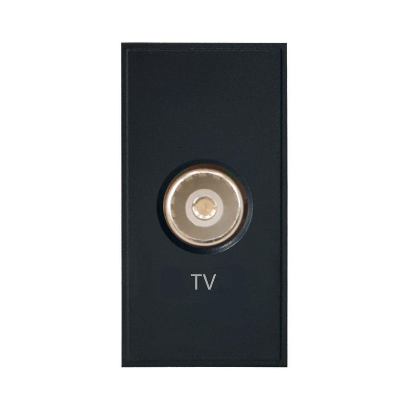 Caradok TV Outlet PCB 25x50, Black -