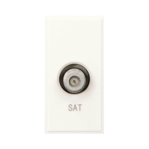 Caradok Satellite Outlet 25x50, White - Caradok - The Classics - White Plastic